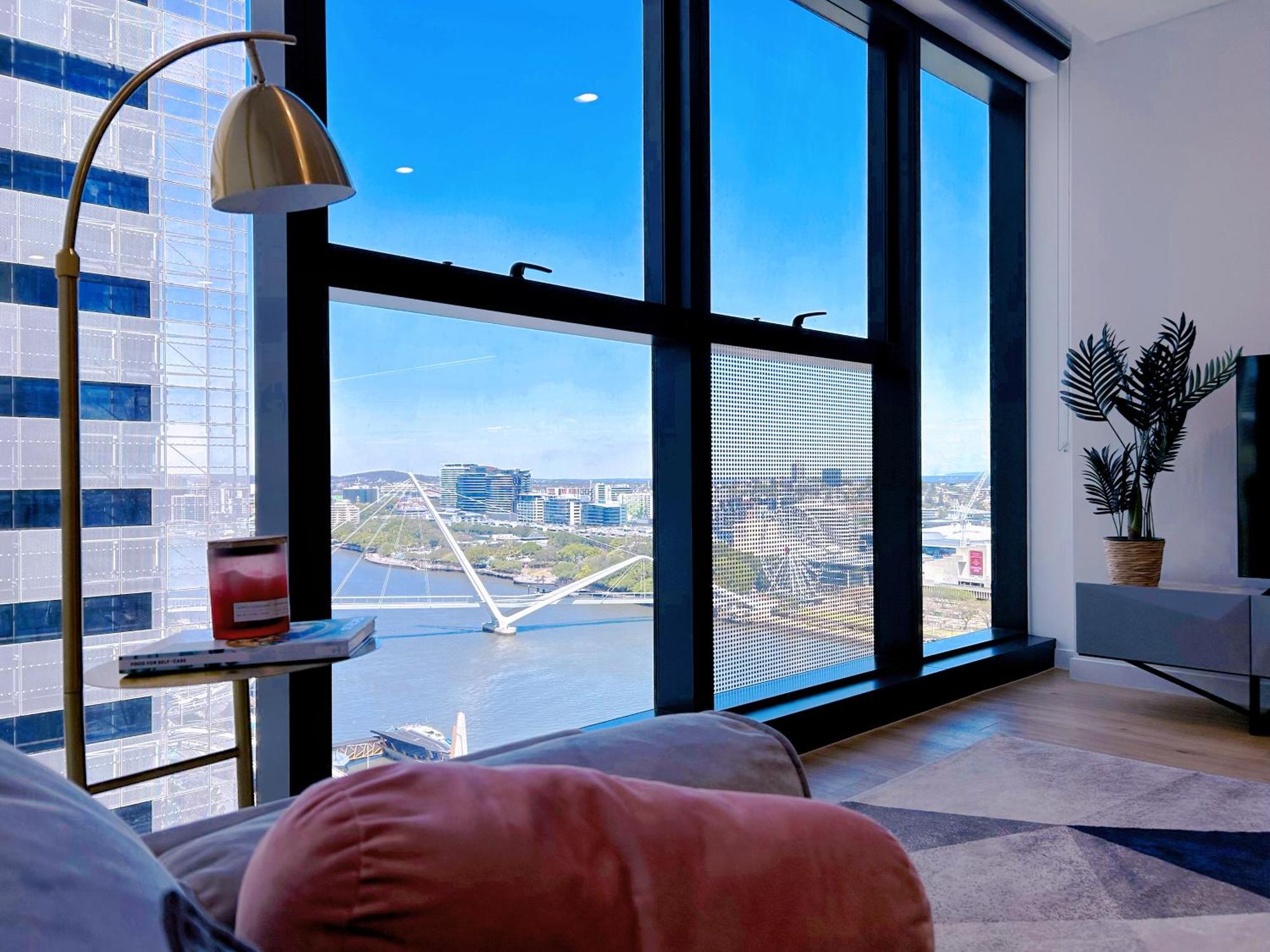 Cbd Luxury River View 1Bed Apt The One Brisbane Exteriör bild